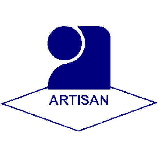 Logo artisan bleu